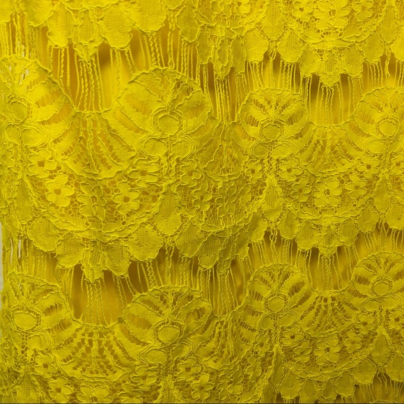 Topshop Yellow Lace Dress - Picture 4 of 9